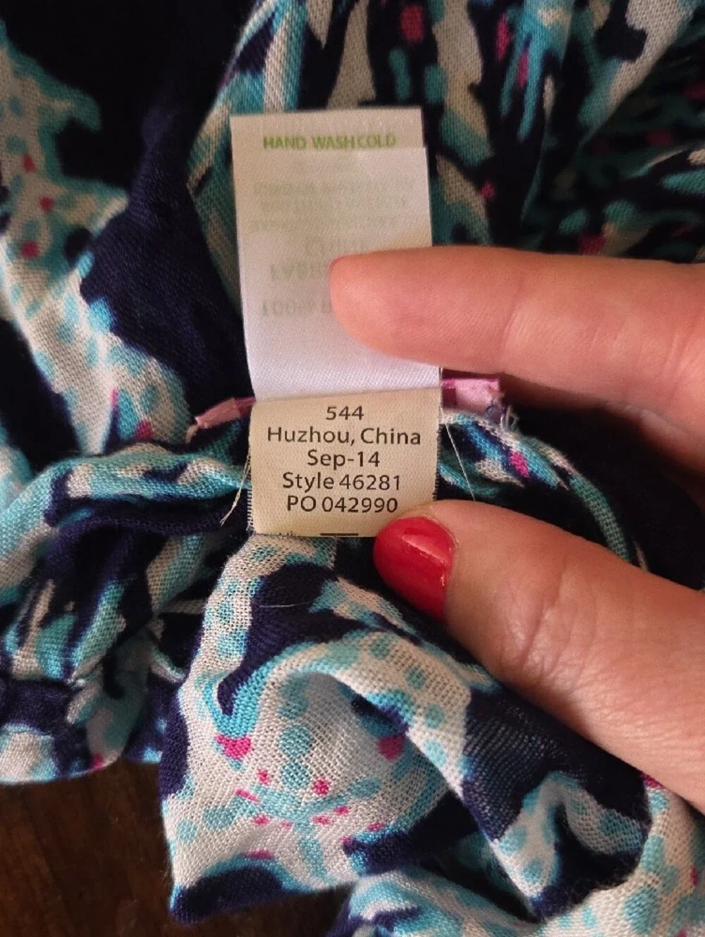 Lilly Pulitzer Navy Sealife Pattern Infinity Scarf